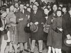 The Prince of Wales, later King Edward VIII, on a visit to Pell Street Club,Cable Street, East End, London, England in 1927. From Edward VIII His Life and Reign.