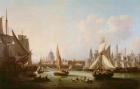 View of the River Thames (oil on canvas)