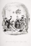 Affectionate behaviour of Messrs. Pyke and Pluck, illustration from `Nicholas Nickleby' by Charles Dickens (1812-70) published 1839 (litho)