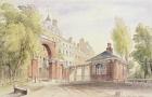 Cumberland Gate, Hyde Park, 1820 (w/c on paper)