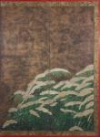 Bamboo in the snow, c.1600 (ink, colour, gold and silver on paper)