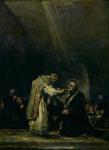 The Last Communion of St. Joseph Calasanz (1556-1648) c.1819 (oil on panel)