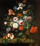 Still life with flowers (oil on canvas)