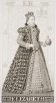 Queen Elizabeth I (1533-1603) from 'Illustrations of English and Scottish History' Volume I (engraving)