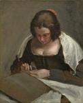 The Needlewoman, c.1640-50 (oil on canvas)