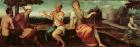 The Judgement of Midas (oil on canvas)