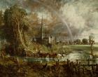 Salisbury Cathedral From the Meadows, 1831 (oil on canvas) (see 188984-188985 for details)