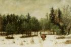 Entrance to the Forest in Winter. Snow Effect, 1873 (oil on canvas)