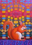 Red Squirrel, 2014, (oil on canvas)