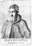 Sigismund II Augustus (1520-72) (engraving) (b/w photo)