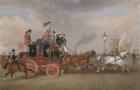 'The Last of the Mail Coaches': The Edinburgh-London Royal Mail at Newcastle-upon-Tyne, 5th July 1847, 1848 (oil on canvas)