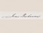 Signature of James Buchanan (litho)