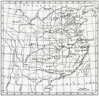 A map of China under the Manchus; The Ta Ch'ing Dynasty or Qing Dynasty, 1644-1912. From Hutchinson's History of the Nations, published 1915.