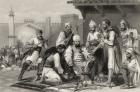 Sikh troops dividing the spoil taken from mutineers, from 'The History of the Indian Mutiny' published in 1858 (engraving)