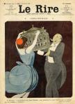 Cartoon of the composer Andre Messager, from the front cover of 'Le Rire', 23rd February 1907 (colour litho)