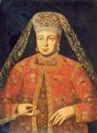 Portrait of Tsarina Marfa Matveyevna (1664-1715) (oil on canvas)