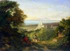 View of Terracina and Monte Circeo, 1833 (oil on canvas)