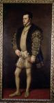 Portrait of Philip II (1527-98) of Spain (oil on canvas)
