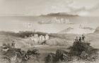 View of Howth Castle, County Dublin, Ireland, from 'Scenery and Antiquities of Ireland' by George Virtue, 1860s (engraving)