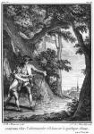 Illustration from 'L'Emile' by Jean-Jacques Rousseau (1712-78) engraved by Noel Le Mire (1724-1800) published in 1778 (engraving) (b/w photo)