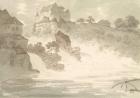 Falls at Schauffhausen, 1782 (w/c over graphite with pen & ink on paper)