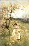 Spring, c.1880 (oil on panel)