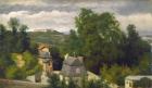 View of the outskirts of Caen, 1872-75 (oil on wood)