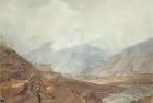 Mountain Scene near Thimphu, Bhutan, 1783, (w/c)