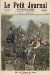 For the Victims of Duty: The Battle of Flowers, from 'Le Petit Journal', 13th June 1891 (colour litho)