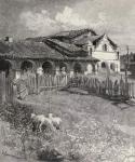 Mission San Antonio de Padua, Jolon, California, from 'The Century Illustrated Monthly Magazine', May to October, 1883 (litho)