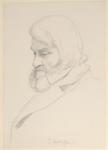 Portrait of Thomas Carlyle, c.1875 (pencil on paper)