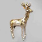 Stag, Arkhangai province, Khashaat temple, Caydam, Mongolia, c.730 (silver with gilding)