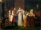 Marie-Louise (1791-1847) of Austria Bidding Farewell to her Family in Vienna, 13th March 1810, 1812 (oil on canvas)