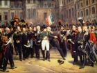 Les Adieux de Fontainebleau, 20th April 1814 (oil on canvas)