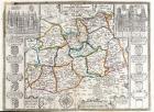 Map of Surrey, described and divided into hundreds (engraving)