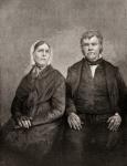 Peter Cartwright, 1785  1872. American Methodist revivalist and missionary. Seen here with his wife Francis Gaines. From The Century Magazine, published 1887.
