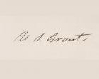 Signature of Ulysses S. Grant (litho)