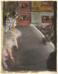 Dancers at the Old Opera House, c.1877 (pastel over monotype on laid paper)