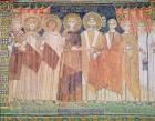Constantine IV granting Bishop Reparatus privileges for the church of Ravenna, 671-77 (mosaic)