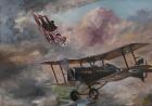 Dogfight 1917, 1995, (acrylic on canvas board)