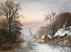 Winter landscape, 1869 (oil on panel)