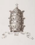 The Papal Crown or Tiara. From The Cyclopaedia or Universal Dictionary of Arts, Sciences and Literature by Abraham Rees, published London 1820.