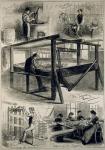 Sketches of the Royal Tapestry Manufactory at Windsor, from 'The Illustrated London News', 29th April 1882 (engraving)