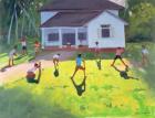Cricket, Sri Lanka, 1998 (oil on canvas)