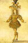 King Louis XIV of France in the costume of the Sun King in the ballet 'La Nuit', 1653 (later colouration)