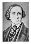 Portrait of Hans Christian Andersen (1805-75) (litho)