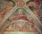 God the Father at the Cornerstone, Christ blessing, on the Ceiling, God the Father blessing (fresco)