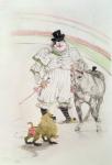 At the Circus: performing horse and monkey, 1899 (chalk, crayons and graphite)