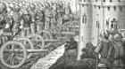 How the Comte de Foix took strong places in Guienne, 1878 (litho)