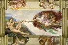 Sistine Chapel Ceiling (1508-12): Creation of Adam, 1510 (fresco) (post-restoration)